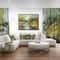 Designart - Creek in the Forest Oil Painting - Landscape Painting Canvas Print in Black Frame